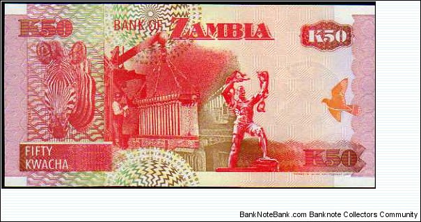 Banknote from Zambia year 1992