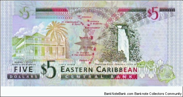 Banknote from East Caribbean St. year 2003