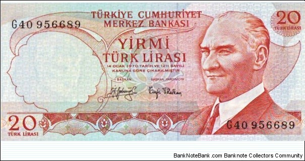 20 Lira Banknote