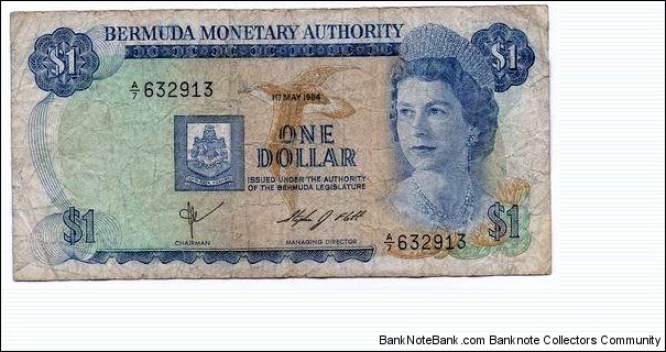 Bermuda 1$ - 1984 Banknote