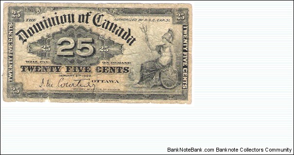 25 cents Banknote