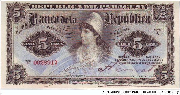  5 Pesos Banknote