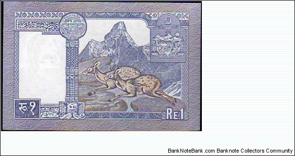 Banknote from Nepal year 1991