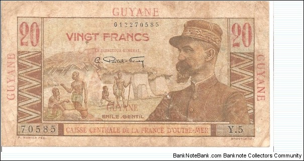 P22 - 20 Francs Banknote