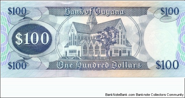 Banknote from Guyana year 1996