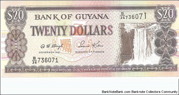 P30c - 20 Dollars
Sign 12
GOVERNOR(ag) - Dolly Sursattie Singh and MINISTER of FINANCE - Saisnarine Kowlessar Banknote