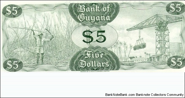 Banknote from Guyana year 1966