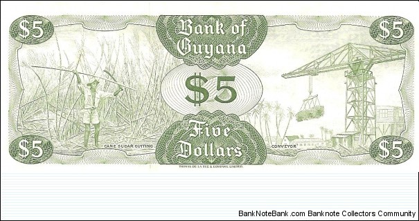 Banknote from Guyana year 1966