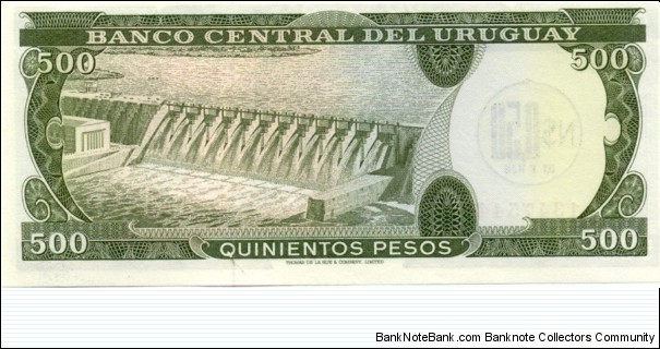 Banknote from Uruguay year 1975