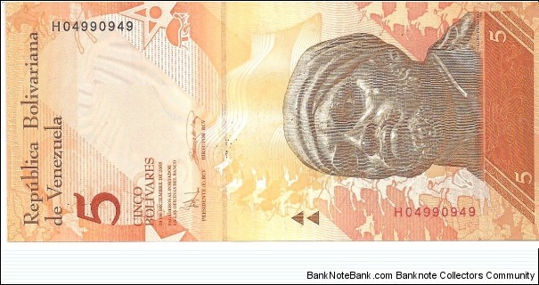 P89a - 5 Bolivares - 24.05.2007 Banknote