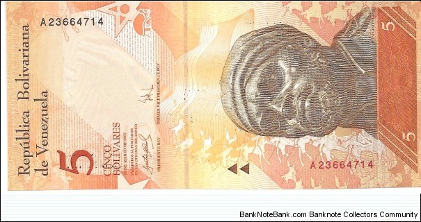 P89a - 5 Bolivares - 20.03.2007 Banknote