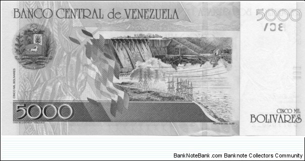 Banknote from Venezuela year 2002
