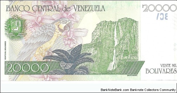 Banknote from Venezuela year 1998