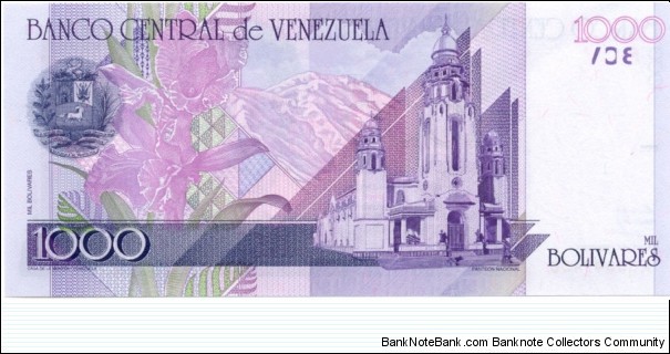 Banknote from Venezuela year 1998