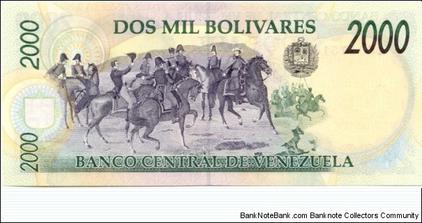 Banknote from Venezuela year 1998