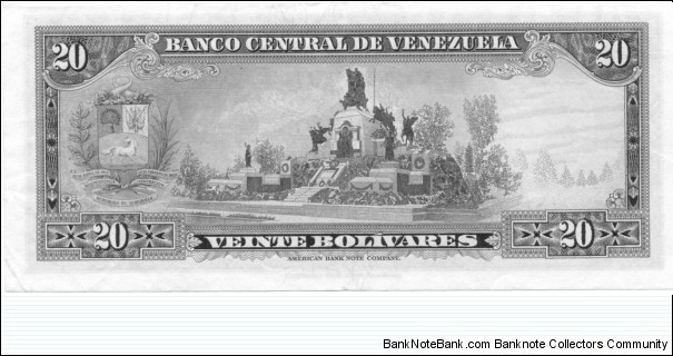 Banknote from Venezuela year 1971