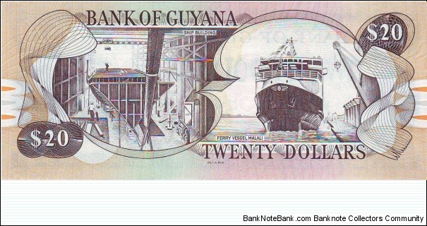 Banknote from Guyana year 2010