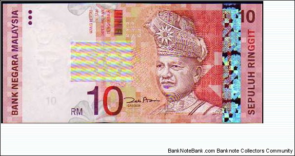 10 Ringgit__
pk# 46 Banknote