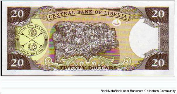 Banknote from Liberia year 2009