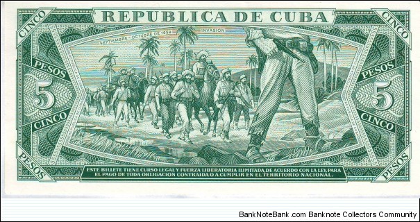 Banknote from Cuba year 1987