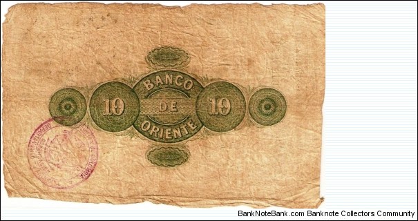 Banknote from Colombia year 1884