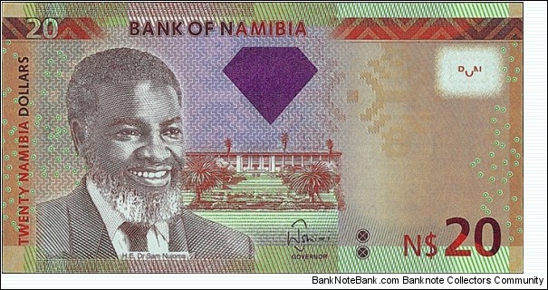 Namibia 2011 20 Dollars. Banknote