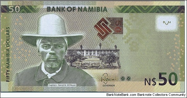 Namibia 2012 50 Dollars. Banknote