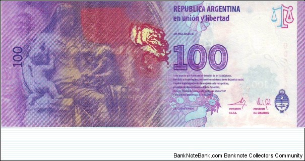 Banknote from Argentina year 2012
