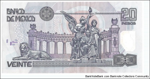 Banknote from Mexico year 2002