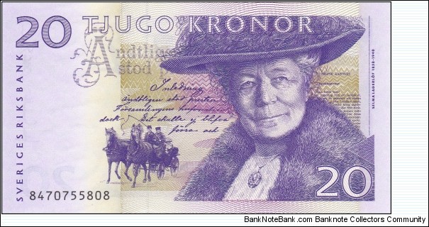 Sweden 20 kronor 2008  Banknote