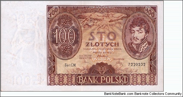 Poland 100 zlotych 1934 Banknote