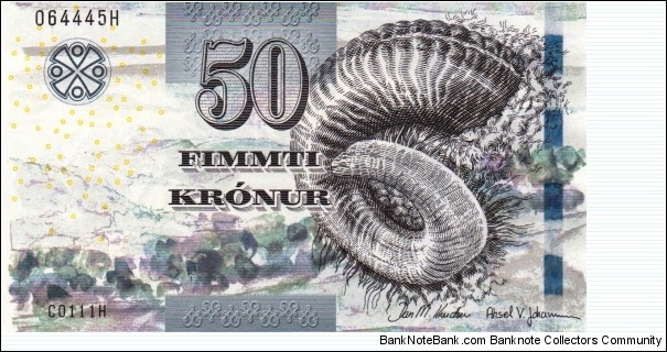 Faeroe Islands 50 kronur 2011 Banknote