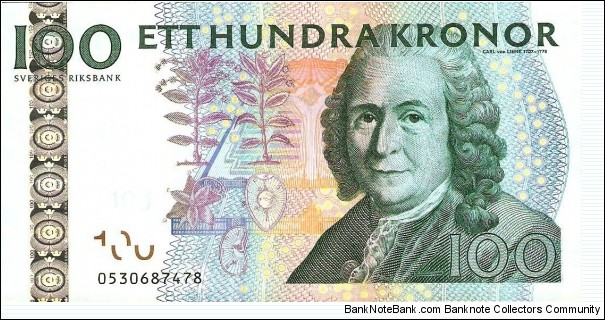 Sweden 100 kronor 2010 Banknote
