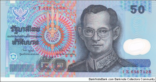 Thailand 50 baht 1997, polymer Banknote