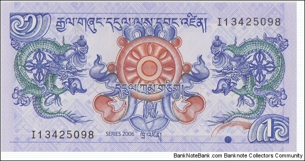 Bhutan 1 ngultrum 2006 Banknote