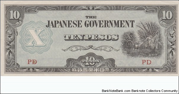 Philippines (japanese occupation - WW II) 10 pesos 1942 Banknote