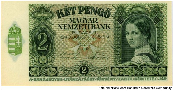 2 Pengo Banknote
