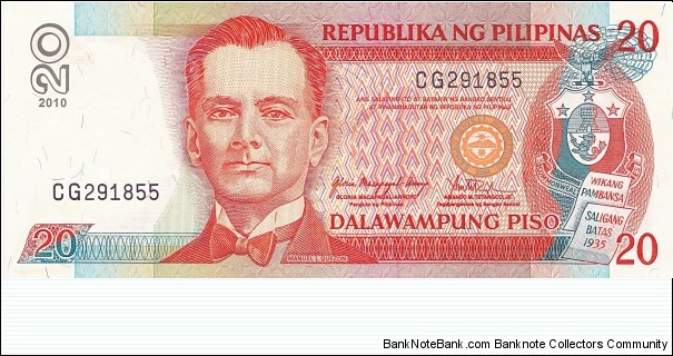 Philippines 20 piso 2010 Banknote