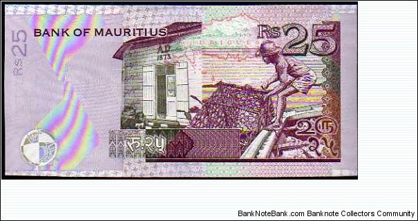 Banknote from Mauritius year 2006