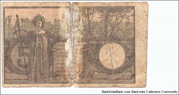Banknote from Italy year 1923