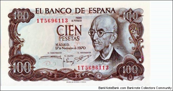 100 Pesetas Banknote