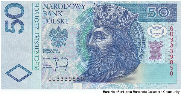 Poland 50 zlotych 1994 Banknote