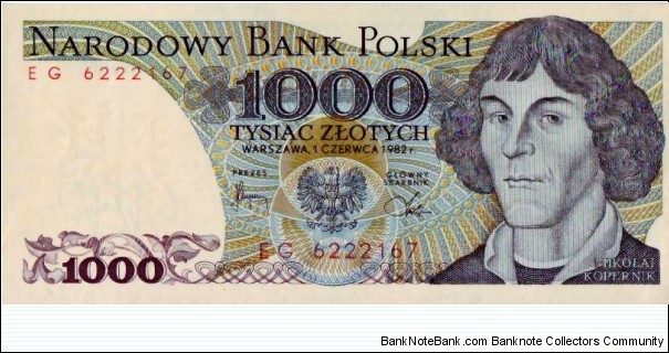1000 Zlotych Banknote