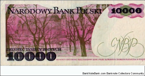 Banknote from Poland year 1987