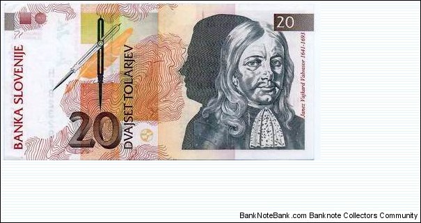 20 Tolarjev Banknote
