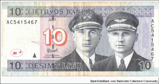 10 Litu Banknote