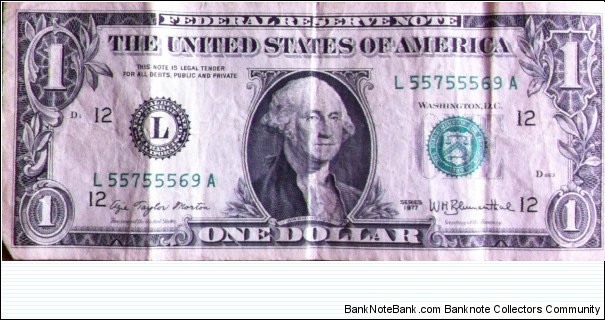 United States of America 1 Dollar Banknote