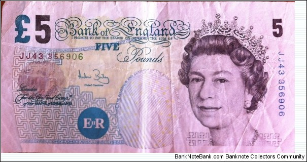England 5 Pound Banknote
