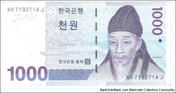 1000 Won(2007) Banknote