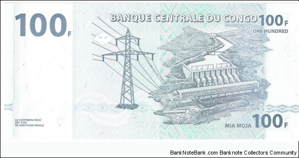 Banknote from Congo year 2007